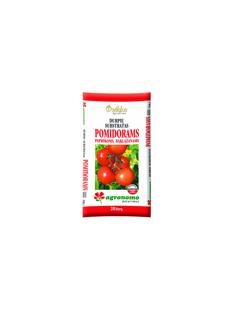 AGRONOMO PATARIMAS substratas pomidorams, paprikoms, baklažanams 20 l AGRONOMO PATARIMAS substratas pomidorams, paprikoms, baklažanams 20 l