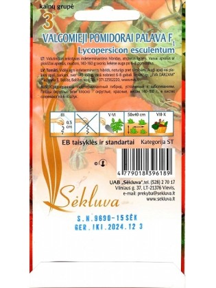 Pomidor zwyczajny 'Palava' H,  15 nasion