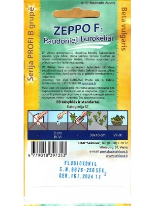 Burak ćwikłowy 'Zeppo' H, 250 nasion