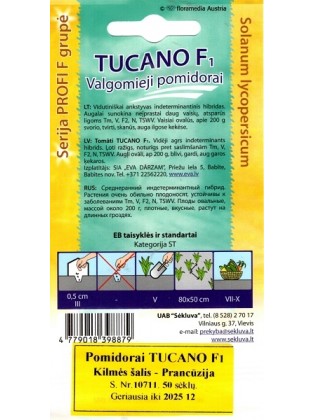 Pomidor zwyczajny 'Tucano' H, 50 nasion