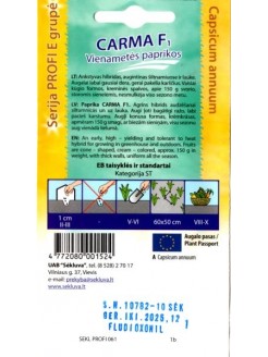 Papryka roczna 'Carma' H, 10 nasion