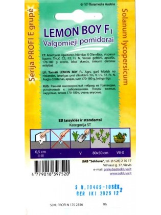Pomidor 'Lemon Boy' F1, 10 nasion