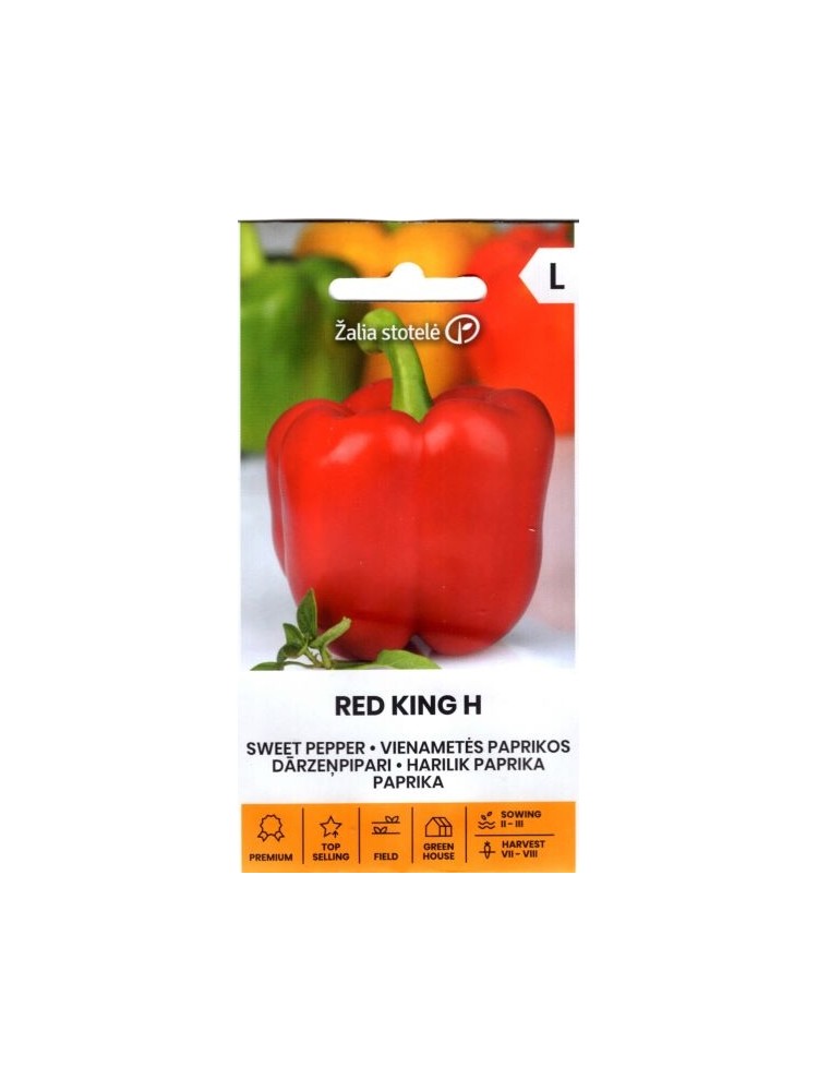 Papryka roczna 'Red King' H, 10 nasion