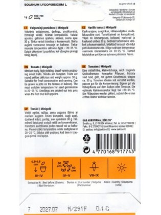 Pomidor zwyczajny 'Minigold' H, 0,1 g