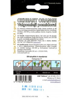 Pomidor 'Oxheart Orange' 0,1 g, nasiona