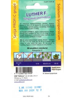 Pomidor 'Luther' H,  10 nasion