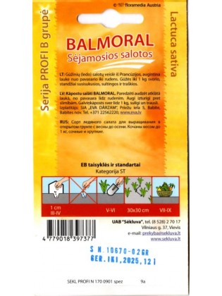 Sałata siewna 'Balmoral' 0,2 g