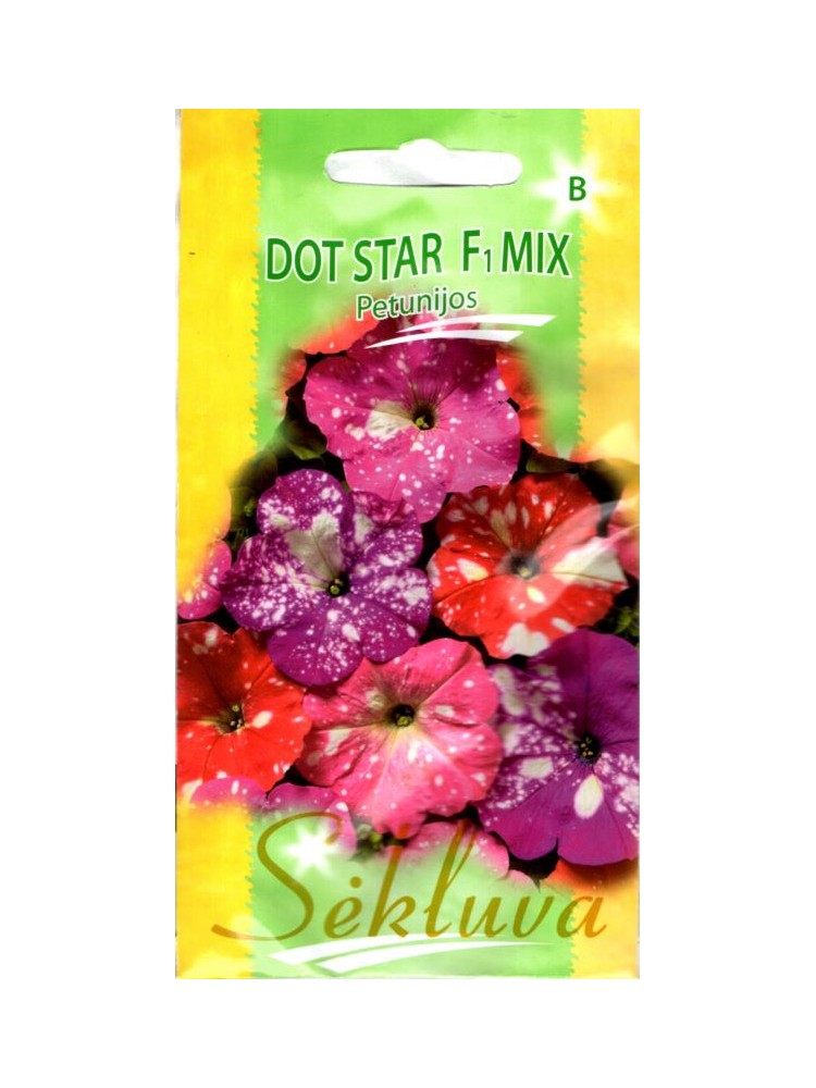 Petunia ogrodowa 'Dot Star' H mix, 10 nasion