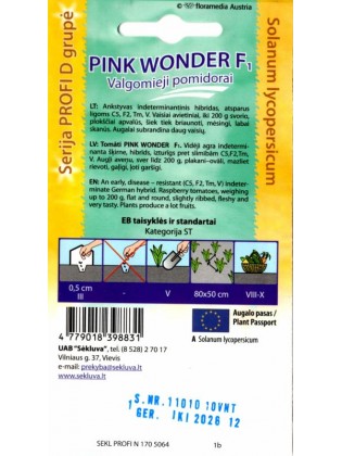 Pomidor zwyczajny 'Pink Wonder' H, 10 nasion