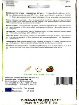 Fasola szparagowa 'Urania' 30 g