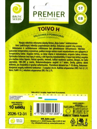 Pomidor 'Toivo' H, 10 nasion