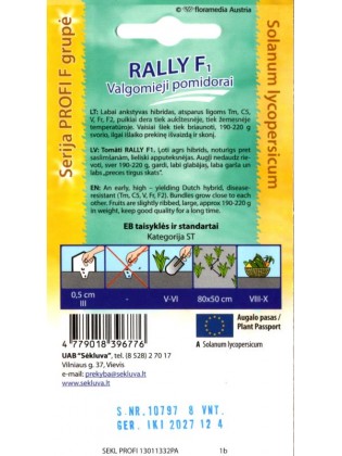 Pomidor 'Rally' H, 8 nasion