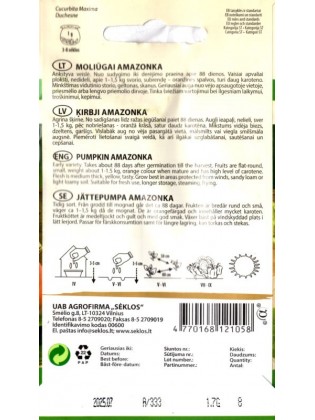 Dynia olbrzymia 'Amazonka' 1,7 g