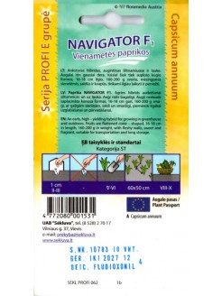 Papryka roczna 'Navigator' H, 10 nasion