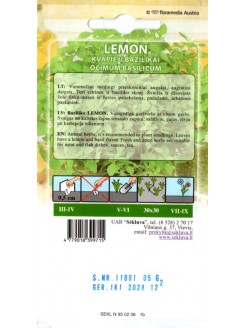 Bazylia pospolita 'Lemon' 0,5 g