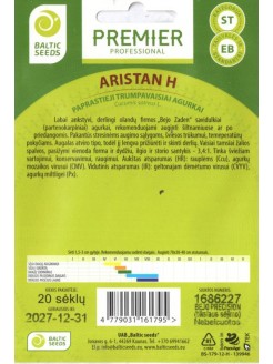 Ogórek 'Aristan' H, 20 nasion