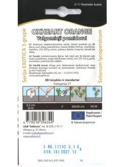 Pomidor 'Oxheart Orange' 0,1 g