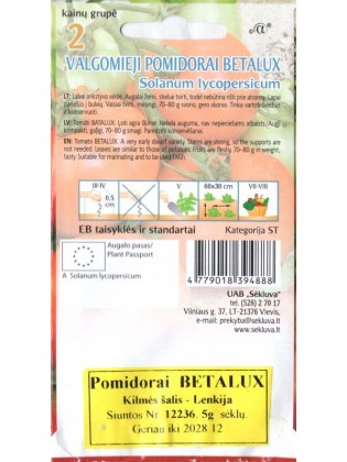 Pomidor zwyczajny 'Betalux' 5 g