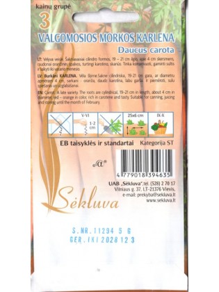 Marchew uprawna 'Karlena' 5 g