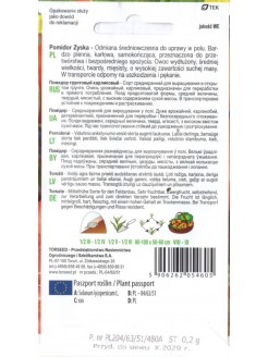 Pomidor 'Zyska' 0,2 g
