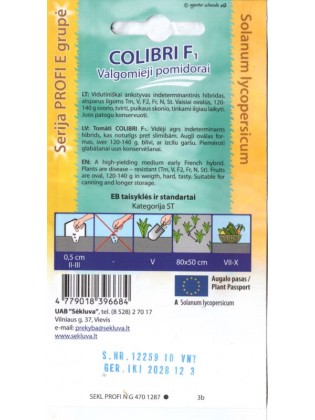 Pomidor zwyczajny 'Colibri' H,  10 nasion