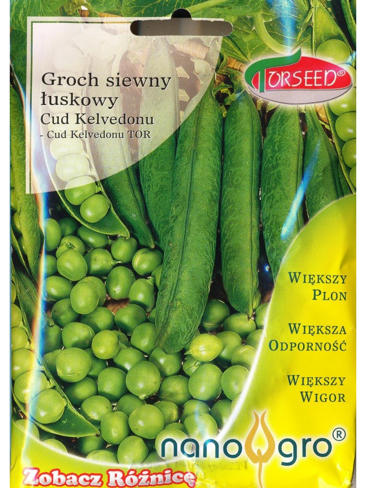 Žirniai sėjamieji 'Cud Kelvedonu' 50 g, Nano-gro